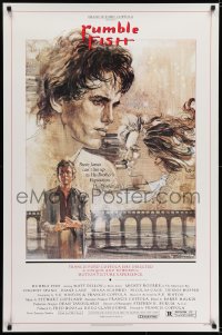 6r767 RUMBLE FISH 1sh 1983 Francis Ford Coppola, great art of Matt Dillon by John Solie!