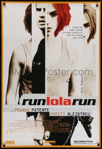 6r769 RUN LOLA RUN int'l 1sh 1999 sexiest Franka Potente with gun, Tom Tykwer, Lola Rennt!