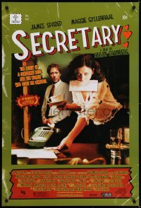 6r786 SECRETARY DS 1sh 2002 James Spader, Maggie Gyllenhaal, Steven Shainberg