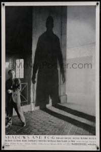 6r790 SHADOWS & FOG DS 1sh 1992 cool photographic image of Woody Allen by Brian Hamill!