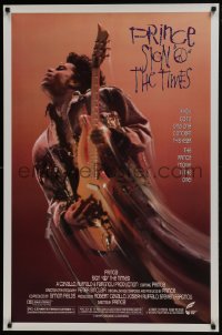 6r803 SIGN 'O' THE TIMES 1sh 1987 rock and roll concert, great image of Prince w/guitar!