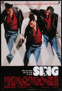 6r807 SING 1sh 1989 Lorraine Bracco teaches teen high school punks how to sing!