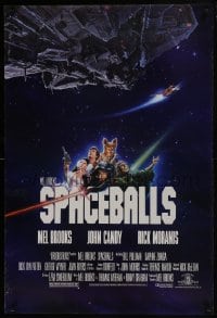 6r833 SPACEBALLS 1sh 1987 Mel Brooks sci-fi Star Wars spoof, Bill Pullman, Moranis, PG-rated!