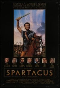 6r834 SPARTACUS DS 1sh R1991 classic Stanley Kubrick & Kirk Douglas epic!