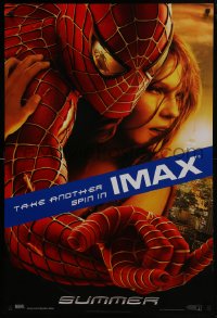 6r840 SPIDER-MAN 2 IMAX teaser DS 1sh 2004 close-up image of Tobey Maguire & Kirsten Dunst!