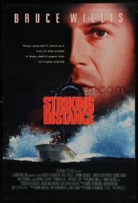 6r879 STRIKING DISTANCE DS 1sh 1993 great images of Bruce Willis, Sarah Jessica Parker, Tom Sizemore!