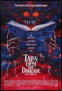 6r893 TALES FROM THE DARKSIDE DS 1sh 1990 George Romero & Stephen King, creepy art of demon!