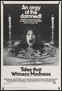 6r894 TALES THAT WITNESS MADNESS 1sh 1973 wacky screaming head on food platter horror image!