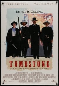 6r923 TOMBSTONE DS 1sh 1993 Kurt Russell as Wyatt Earp, Val Kilmer as Doc Holliday