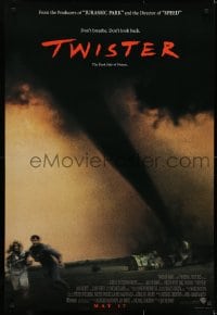 6r947 TWISTER advance DS 1sh 1996 storm chasers Bill Paxton & Helen Hunt, cool tornado image!