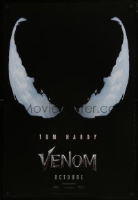 6r959 VENOM int'l French language teaser DS 1sh 2018 Tom Hardy in title role, Holland as Spider-Man!