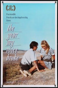 6r994 YEAR MY VOICE BROKE 1sh 1987 Noah Taylor, Loene Carmen, Australian coming of age movie!