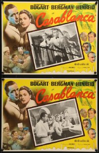 6t084 CASABLANCA 8 Mexican LCs R1960s Humphrey Bogart, Ingrid Bergman, Henreid, Rains, Lorre!