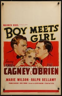 6t433 BOY MEETS GIRL WC 1938 art of Hollywood screenwriters James Cagney & Pat O'Brien!