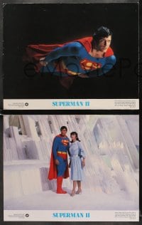 6w468 SUPERMAN II 8 color 11x14 stills 1981 Christopher Reeve, Margot Kidder, Hackman & Beatty!