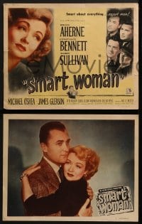 6w443 SMART WOMAN 8 LCs 1948 Brian Aherne, Barry Sullivan, Constance Bennett!