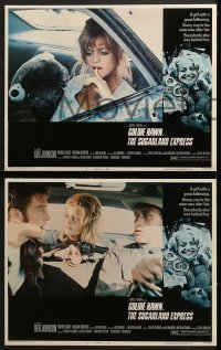 6w464 SUGARLAND EXPRESS 8 LCs 1974 Steven Spielberg, every cop in the state is after Goldie Hawn!