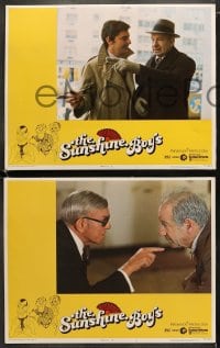 6w466 SUNSHINE BOYS 8 LCs 1975 Hirschfeld border art, George Burns, Walter Matthau & Lee Meredith!