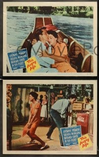 6w677 THIS ANGRY AGE 6 LCs 1958 Anthony Perkins & Silvana Mangano, directed by Rene Clement!