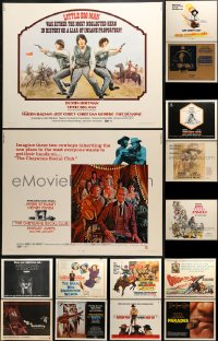 6x511 LOT OF 15 UNFOLDED HALF-SHEETS 1970s great images from a variety of movies!