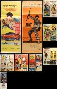 6x535 LOT OF 15 FORMERLY FOLDED INSERTS 1940s-1970s great images from a variety of movies!