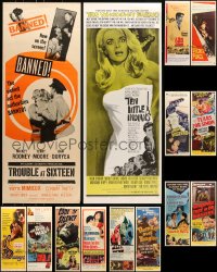 6x537 LOT OF 14 MOSTLY UNFOLDED INSERTS 1950s-1960s great images from a variety of movies!