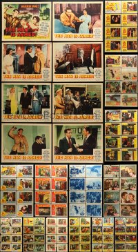 6x174 LOT OF 144 LOBBY CARDS 1940s-1950s complete sets of 8 cards from 18 different movies!