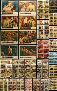 6x169 LOT OF 192 LOBBY CARDS 1940s-1950s complete sets from a variety of different movies!