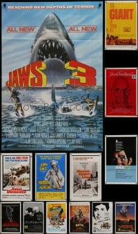 6x159 LOT OF 14 FOLDED ONE-SHEETS 1970s-1980s great images from a variety of different movies!