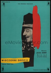 6y623 DEVIL'S ENVOYS Polish 23x34 1958 Marcel Carne's Les Visiteurs du Soir, Eryk Lipinski design!