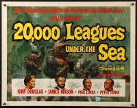 6z472 20,000 LEAGUES UNDER THE SEA 1/2sh 1955 Jules Verne classic, great scenes from the movie!