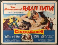 6z477 ADVENTURES OF HAJJI BABA 1/2sh 1954 Arabian John Derek romances Princess Elaine Stewart!