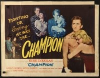 6z562 CHAMPION style A 1/2sh 1949 boxer Kirk Douglas with Marilyn Maxwell, boxing classic!