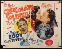 6z564 CHOCOLATE SOLDIER 1/2sh R1962 great images of Nelson Eddy & beautiful Rise Stevens!