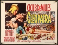 6z565 CLEOPATRA style A 1/2sh R1952 sexy Claudette Colbert as the Princess of the Nile, Cecil B. DeMille