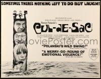 6z578 CUL-DE-SAC 1/2sh 1967 Roman Polanski, Donald Pleasance, Francoise Dorleac