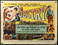 6z594 DESTRY style B 1/2sh 1954 Audie Murphy & Mari Blanchard in the west's best loved story!