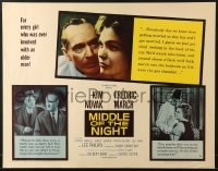 6z789 MIDDLE OF THE NIGHT style A revised 1/2sh 1959 sexy young Kim Novak w/older Fredric March!