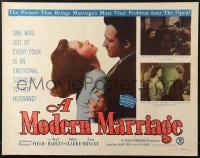 6z792 MODERN MARRIAGE 1/2sh 1950 why 1 out of 3 marriages end in divorce, afraid of love & marriage!