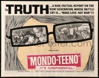 6z795 MONDO TEENO 1/2sh 1967 truth about the NOW generation, make love-not war!