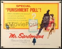 6z799 MR. SARDONICUS 1/2sh 1961 William Castle, the only picture with the punishment poll!