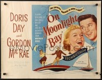 6z815 ON MOONLIGHT BAY 1/2sh 1951 great image of singing Doris Day & Gordon MacRae on sailboat!