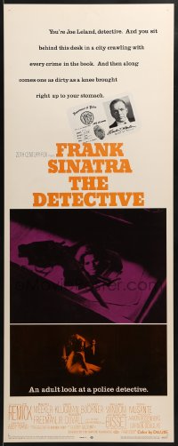 6z115 DETECTIVE insert 1968 Frank Sinatra as gritty New York City cop, an adult look at police!