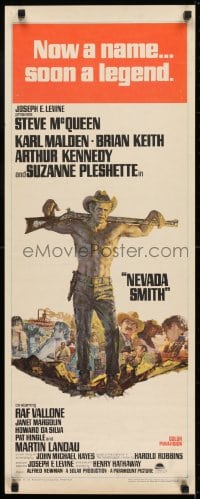 6z264 NEVADA SMITH insert 1966 Steve McQueen drank and killed and loved & never forgot how to hate!