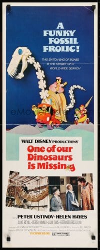 6z275 ONE OF OUR DINOSAURS IS MISSING insert 1975 Walt Disney, Peter Ustinov, a funky fossil frolic