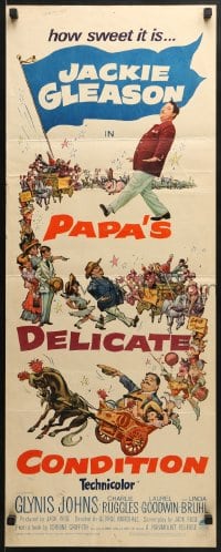 6z281 PAPA'S DELICATE CONDITION insert 1963 Jackie Gleason, how sweet it is, art by Frank Frazetta!