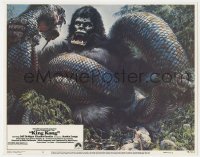 7c629 KING KONG LC #2 1976 great artwork of the BIG ape fighting enormous snake by John Berkey!