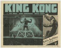 7c628 KING KONG LC #5 R1952 best image of giant ape chained on stage in front of huge crowd!