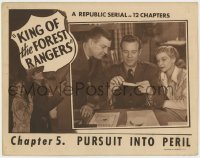 7c630 KING OF THE FOREST RANGERS chapter 5 LC 1946 Larry Thompson, Helen Talbot, Pursuit Into Peril!