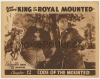 7c633 KING OF THE ROYAL MOUNTED chapter 12 LC 1940 c/u of Rocky Lane fighting, Code of the Mounted!